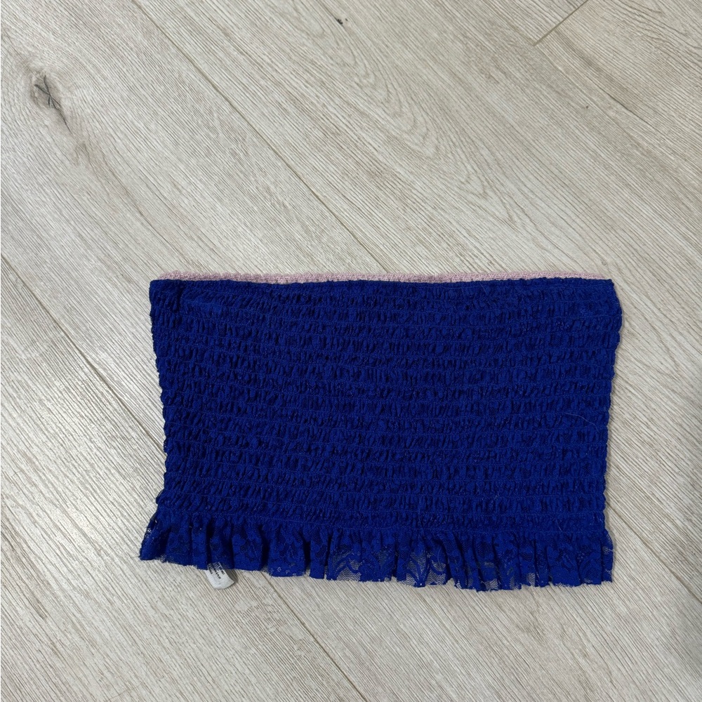 Free people royal blue lace bandeau top